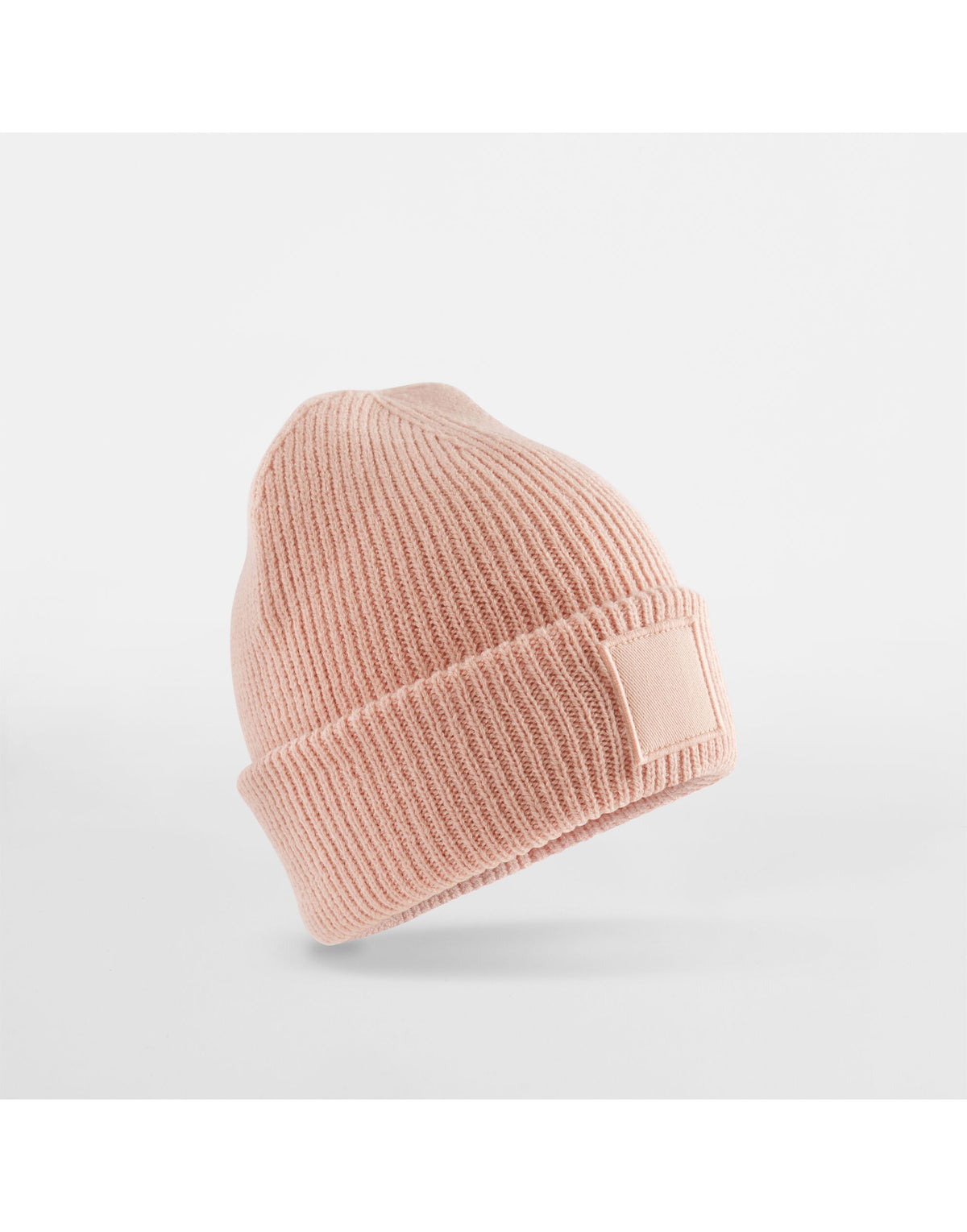 Beechfield B336B Kids Cuff Tonal Patch Beanie - Peach
