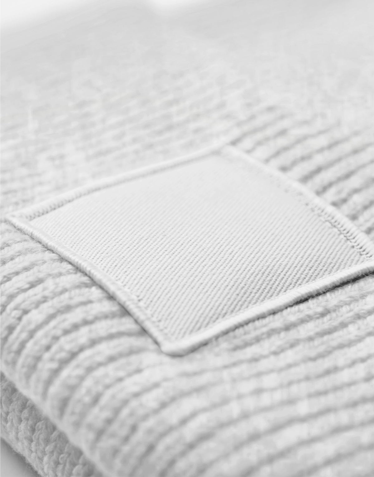 Beechfield B336R Deep Cuff Tonal Patch Beanie - Cloudy Grey