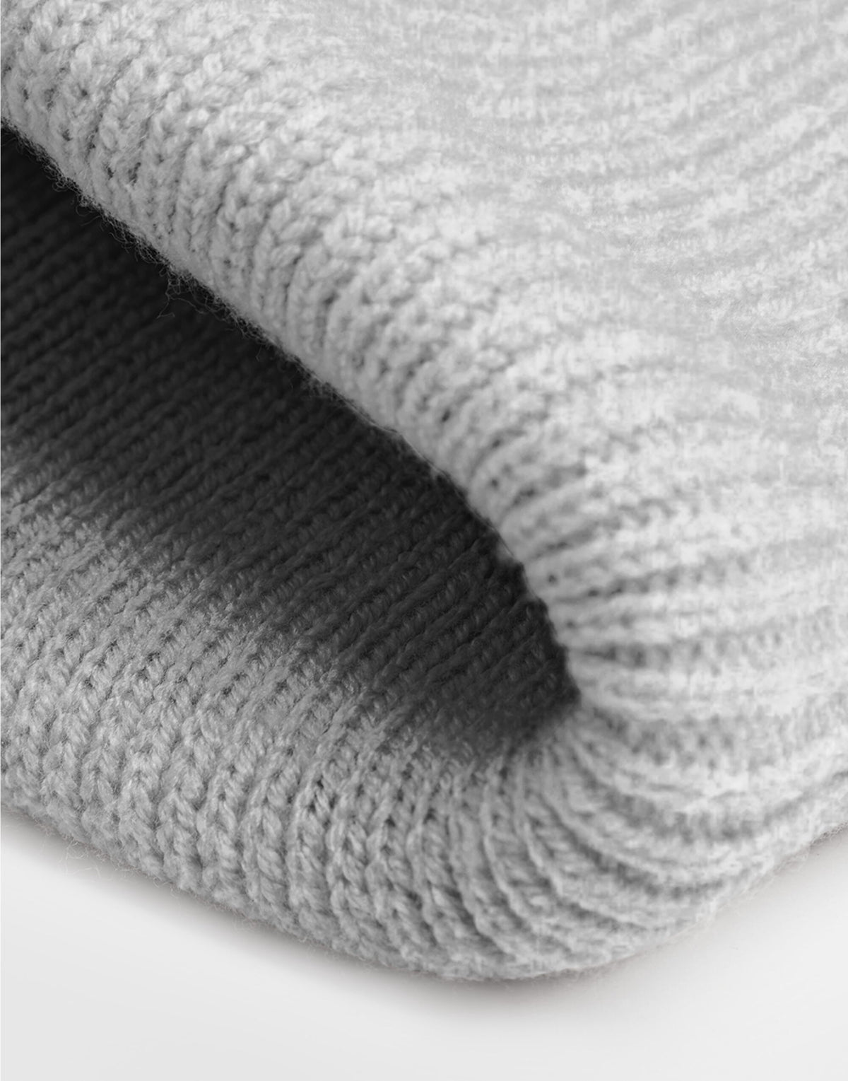 Beechfield B336R Deep Cuff Tonal Patch Beanie - Cloudy Grey