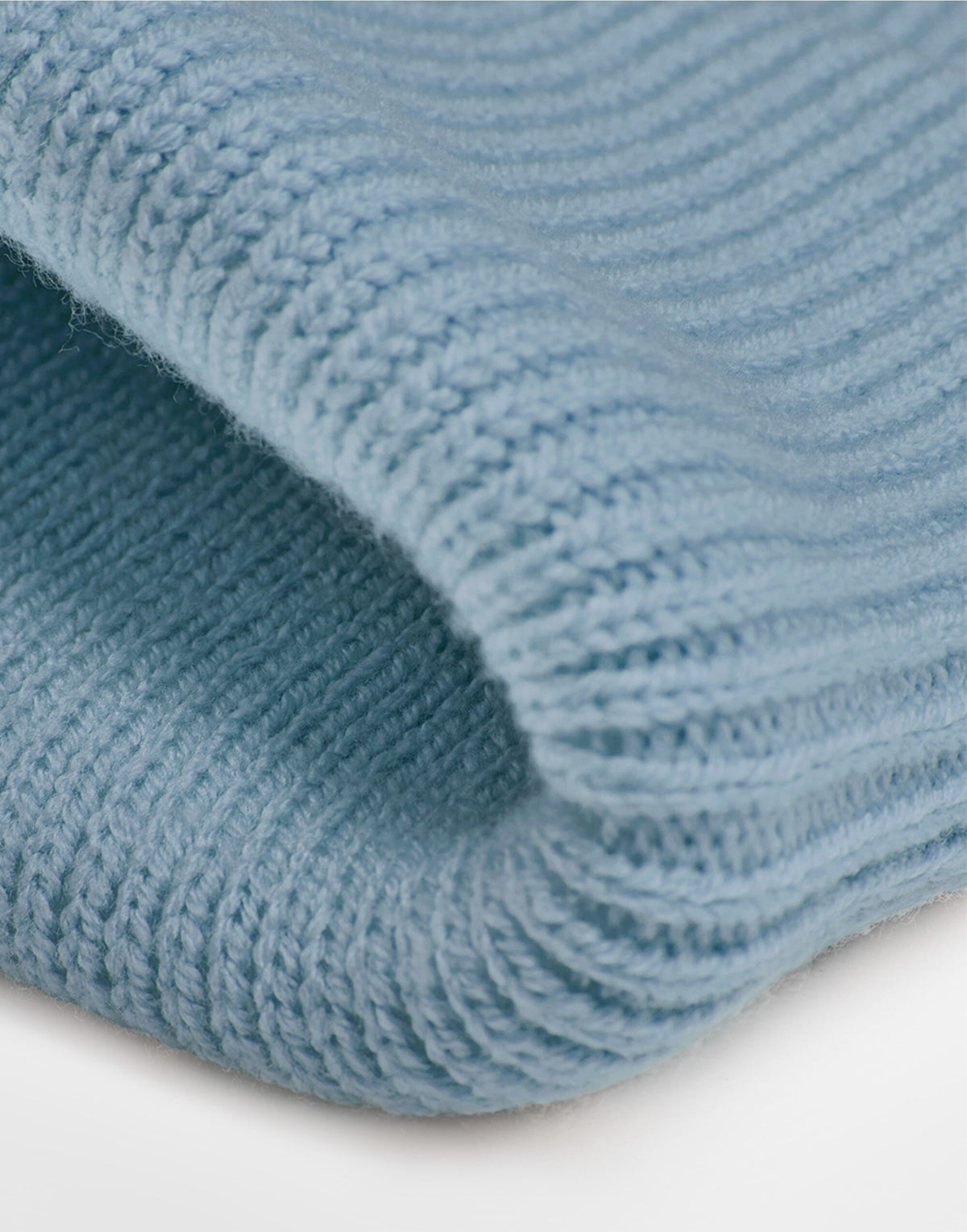 Beechfield B336R Deep Cuff Tonal Patch Beanie - Dusty Blue