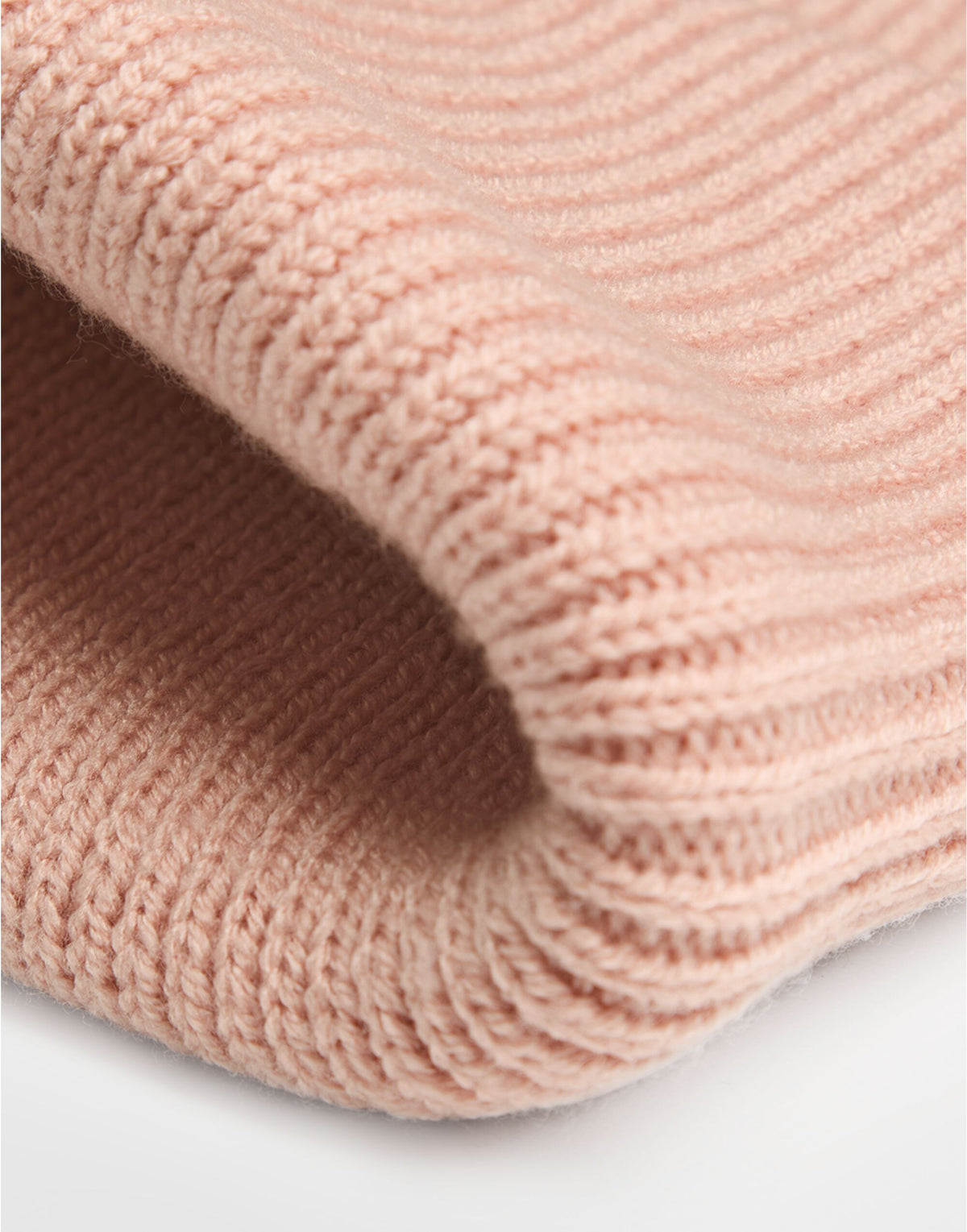 Beechfield B336R Deep Cuff Tonal Patch Beanie - Peach