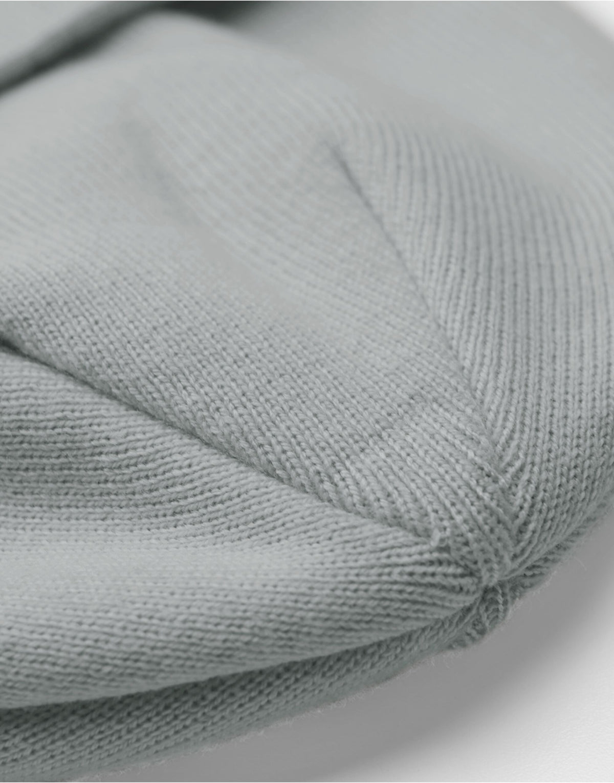 Beechfield B337R Appliqué Patch Beanie - Ash/White