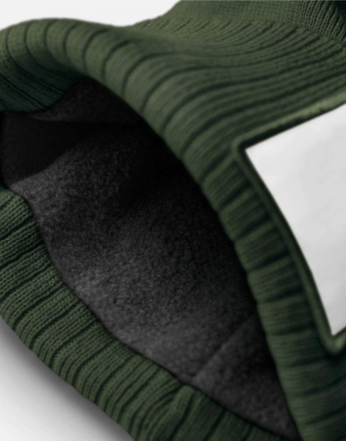 Beechfield B337R Appliqué Patch Beanie - Olive Green/White