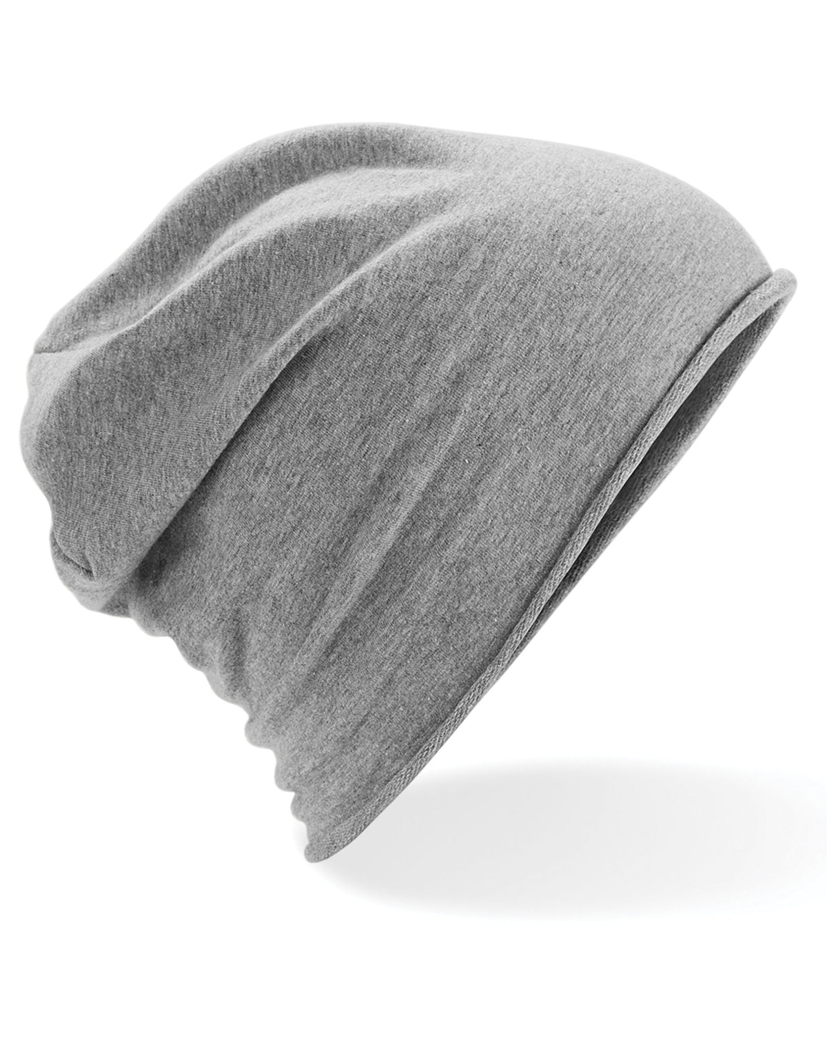 Beechfield B361 Jersey Beanie - Heather Grey
