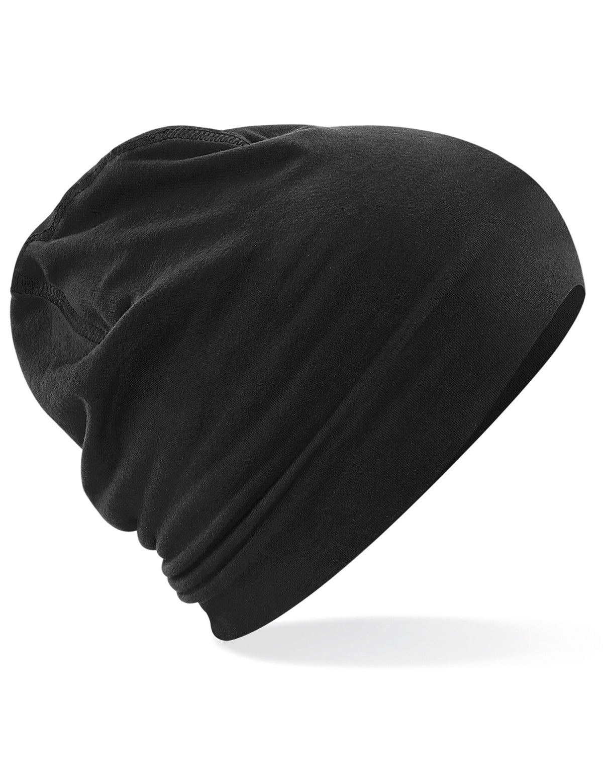Beechfield B366 Hemsedal Cotton Beanie - Black/Black