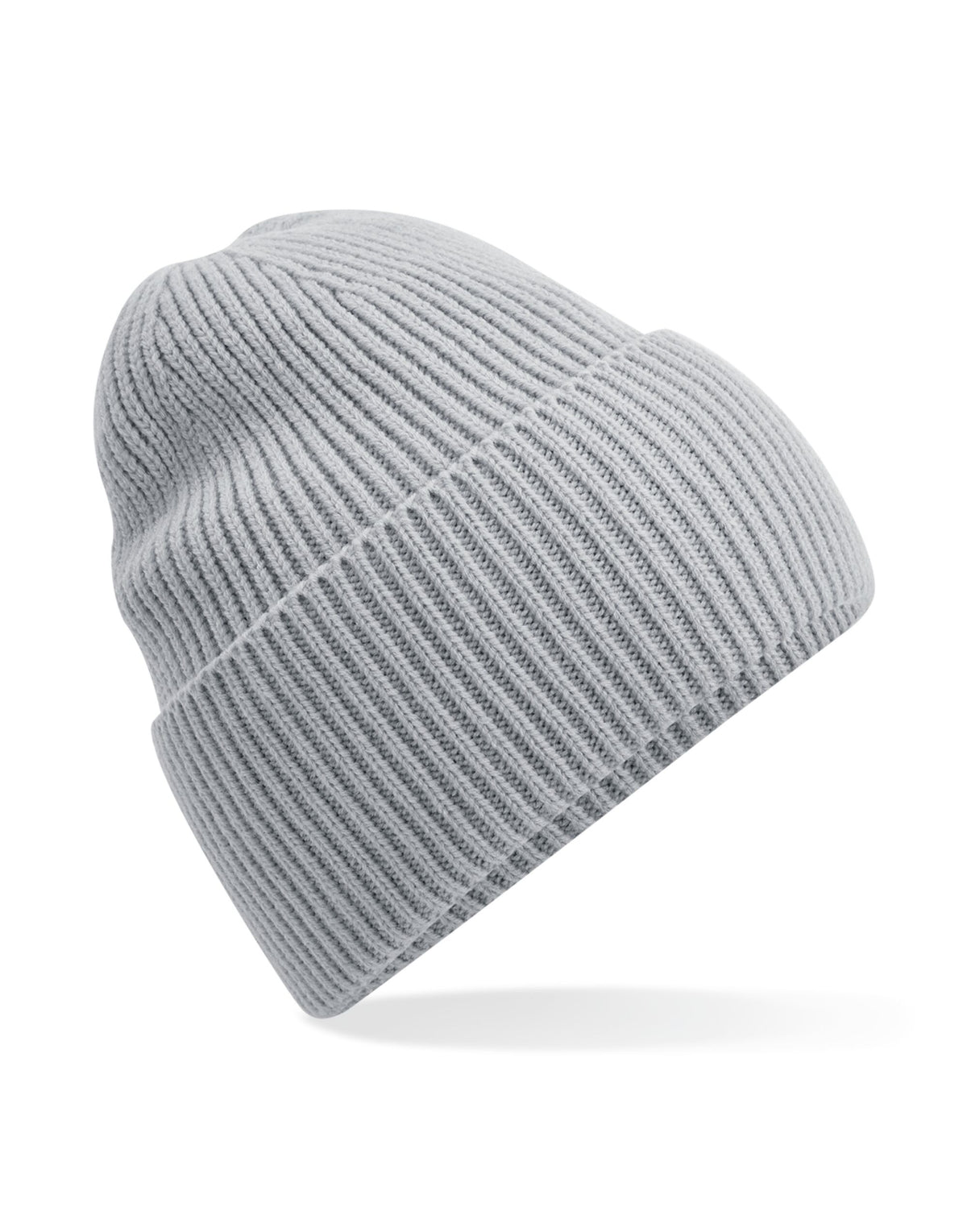 Beechfield B384R Oversized Cuffed Beanie - Light Grey