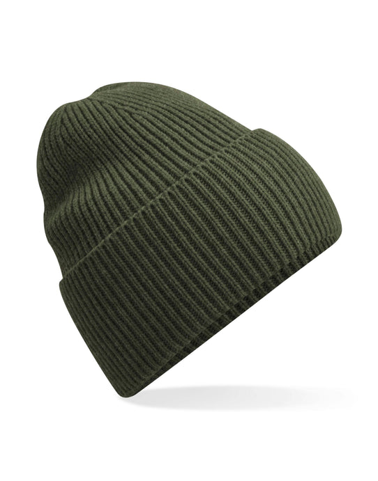 Beechfield B384R Oversized Cuffed Beanie - Olive