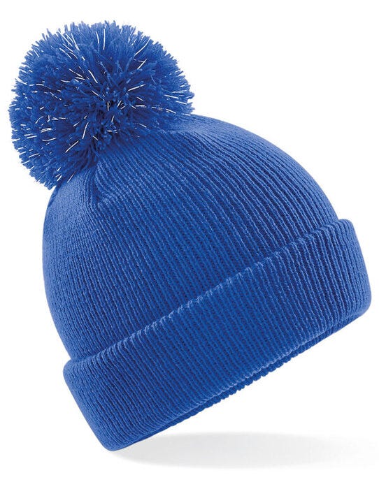 Beechfield B406B Junior Reflective Beanie - Bright Royal