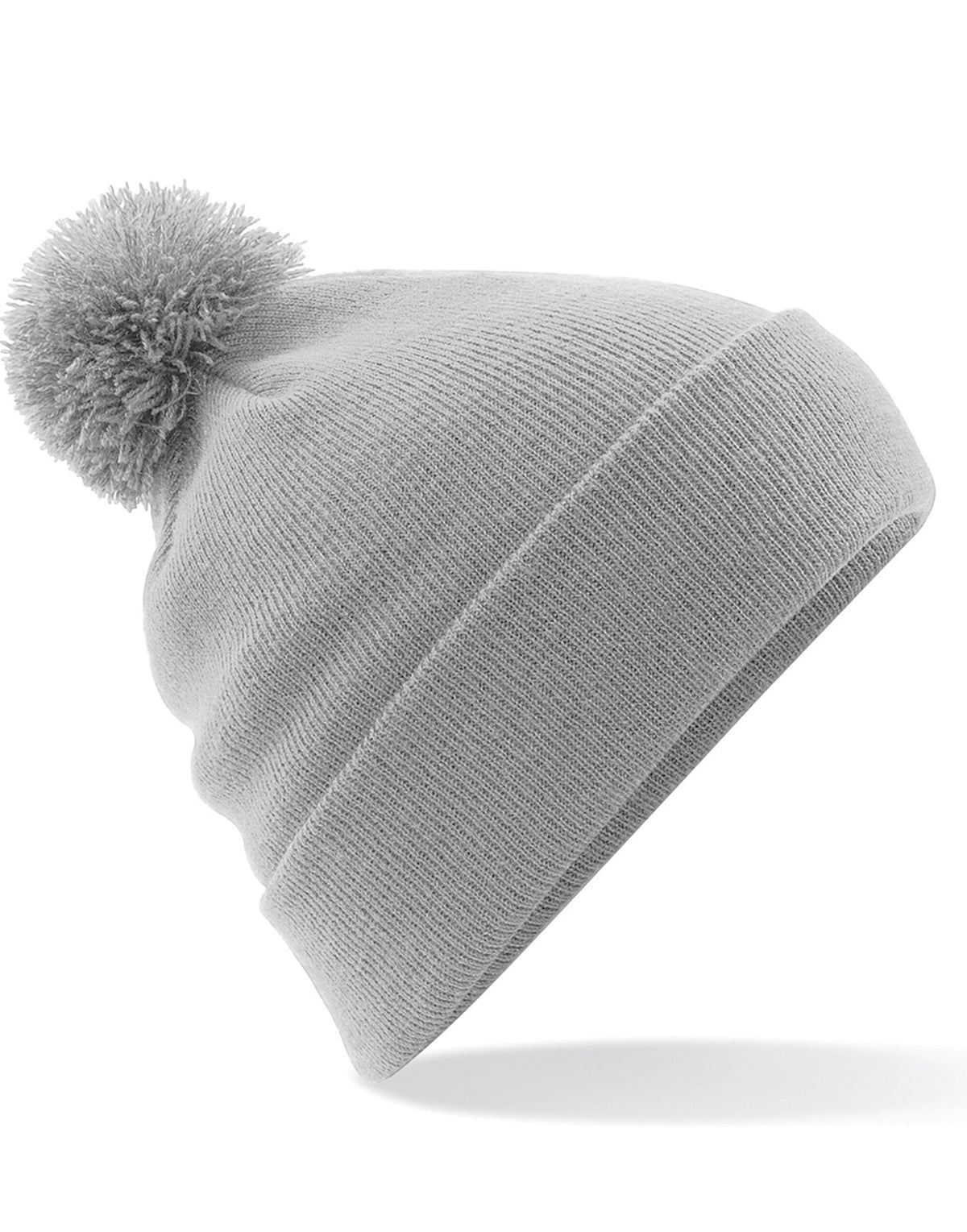 Beechfield B426 Original Pom Pom Beanie - Light Grey