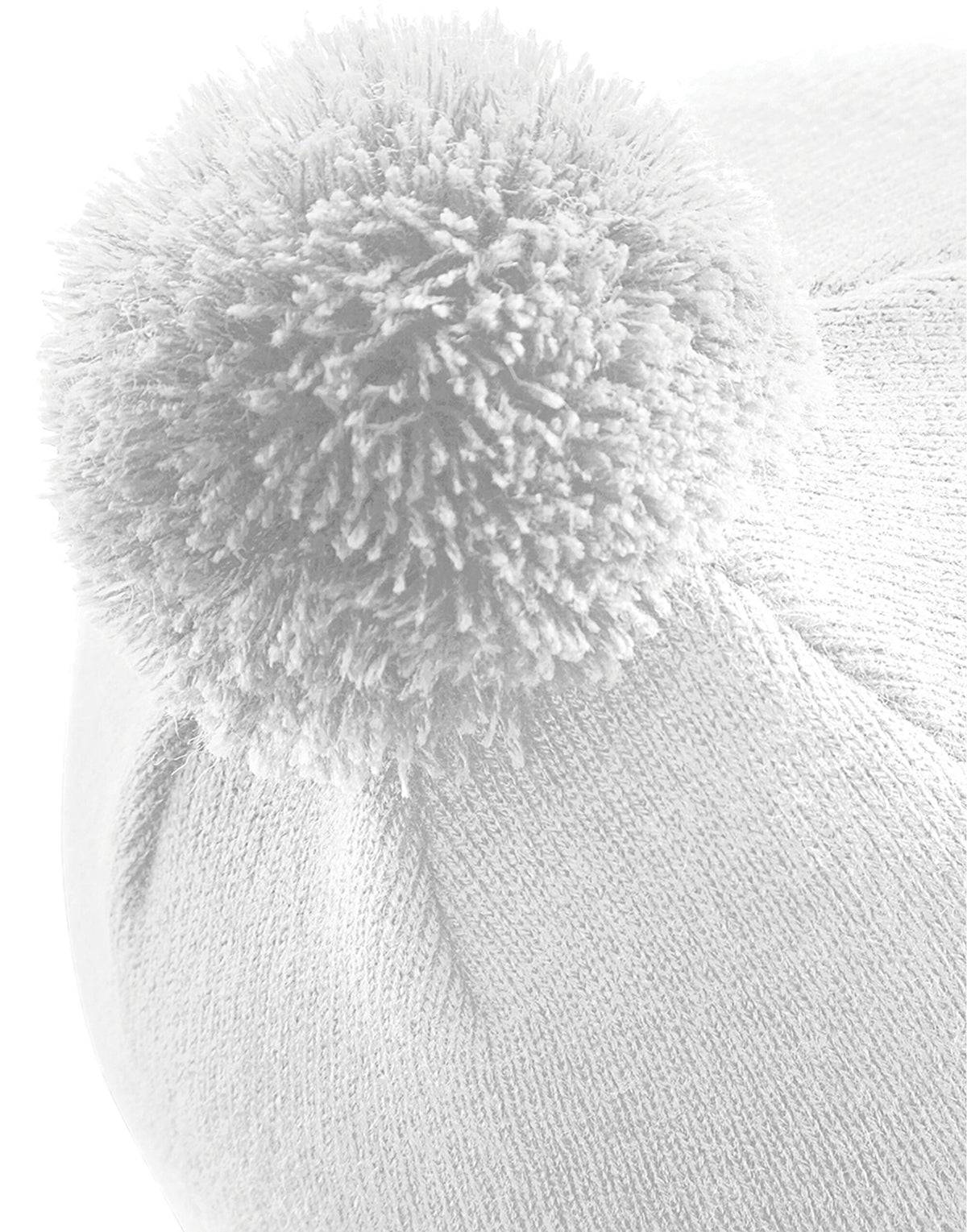 Beechfield B426 Original Pom Pom Beanie - White