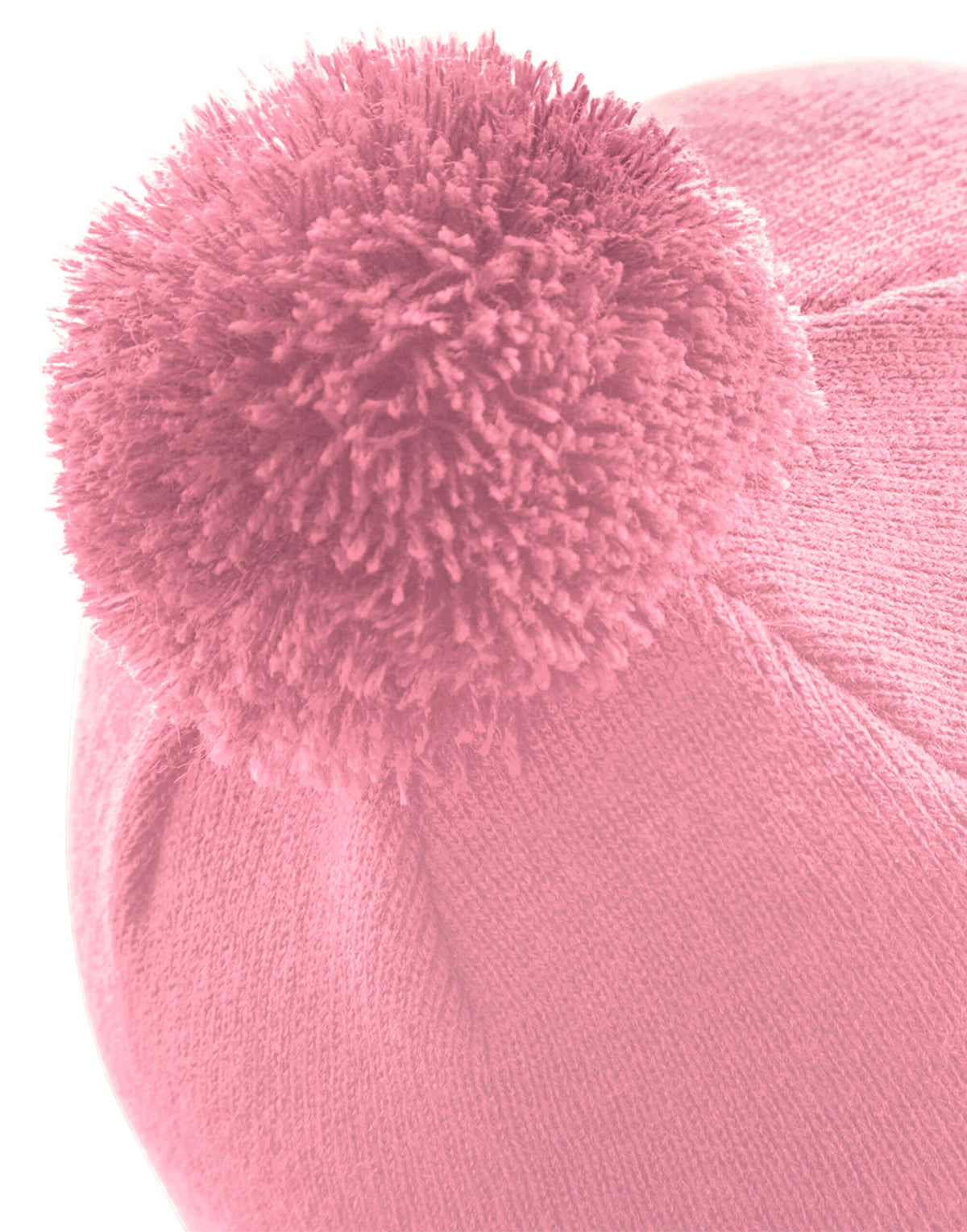 Beechfield B426 Original Pom Pom Beanie - Dusky Pink