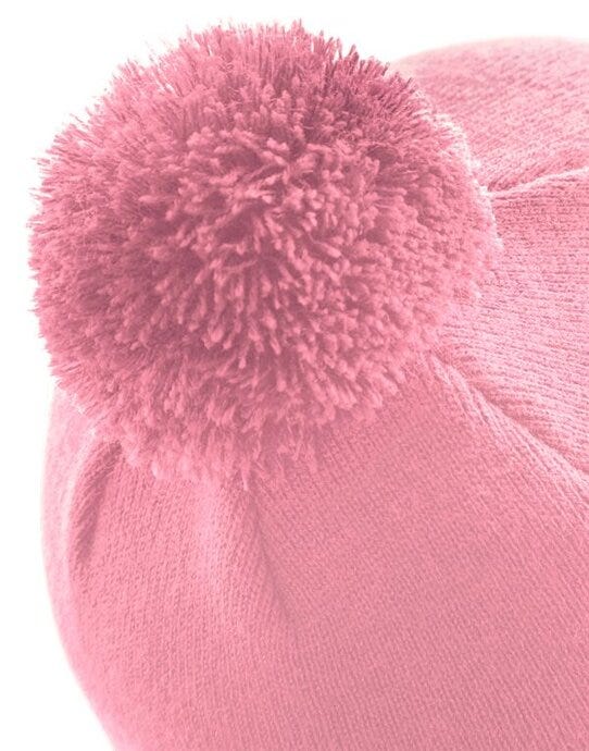Beechfield B426 Original Pom Pom Beanie - Dusky Pink