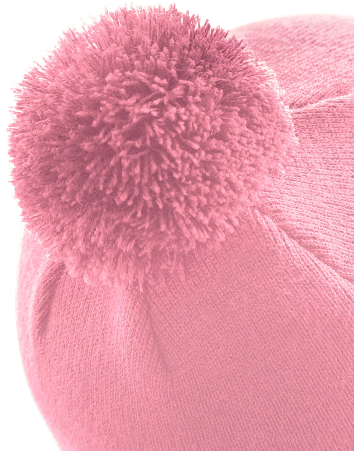 Beechfield B426B Junior Original Pompom Beanie - Dusky Pink