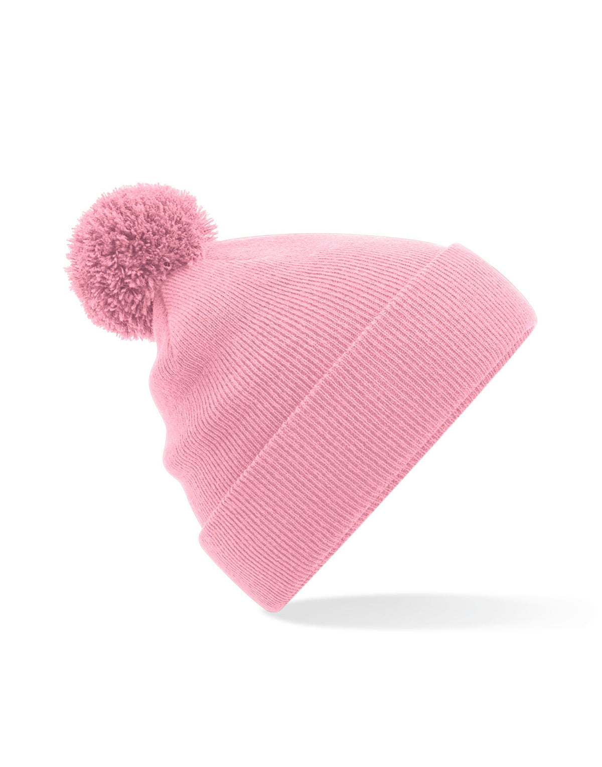 Beechfield B426B Junior Original Pompom Beanie - Dusky Pink