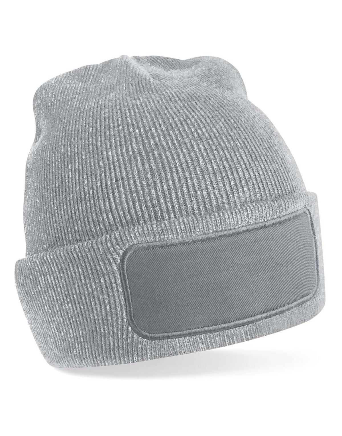 Beechfield B445 Original Patch Beanie - Heather Grey