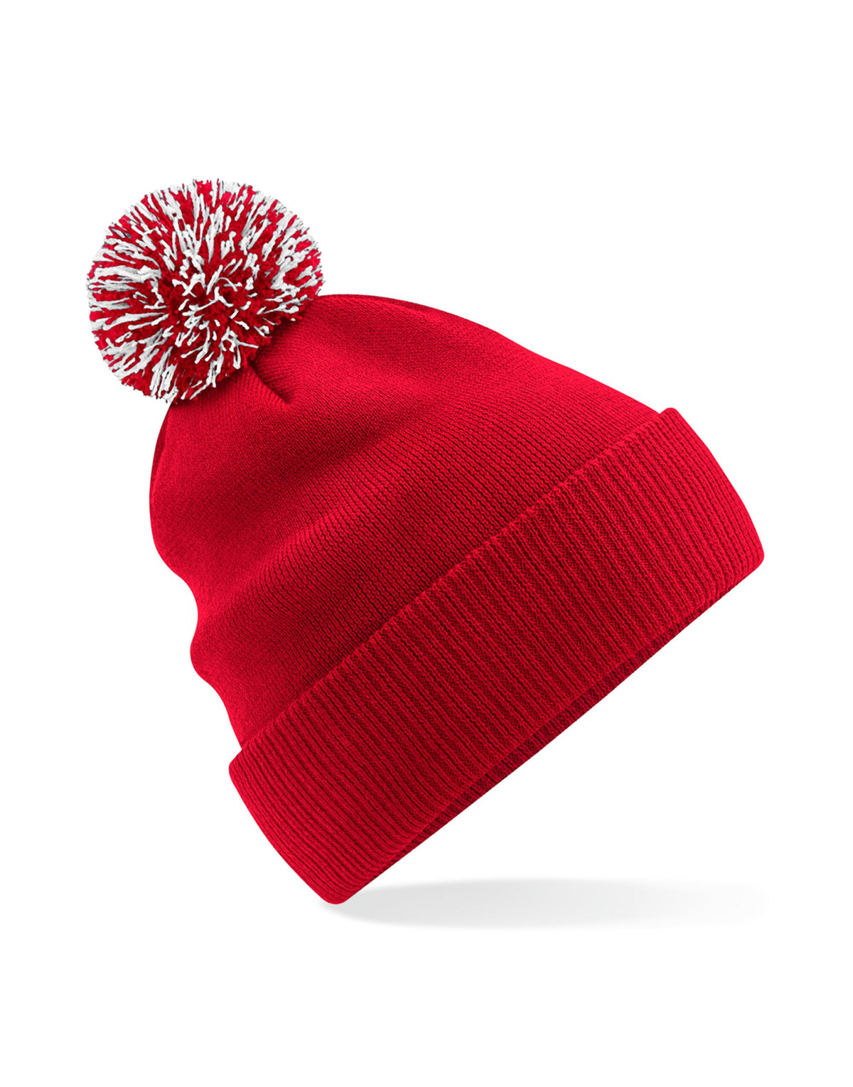 Beechfield B450R Recycled Snowstar Beanie - Classic Red/White
