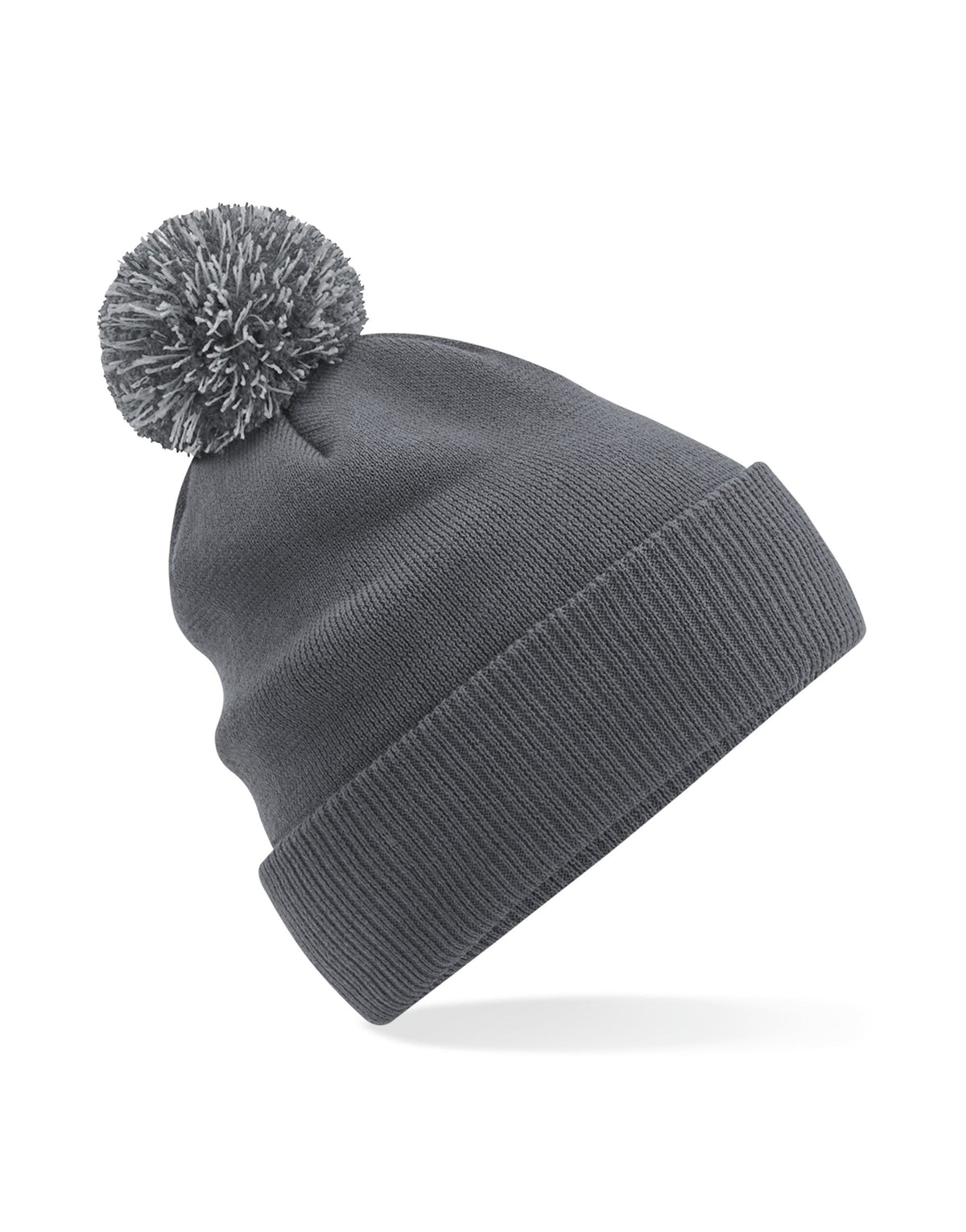 Beechfield B450R Recycled Snowstar Beanie - Graphite Grey/Light Grey