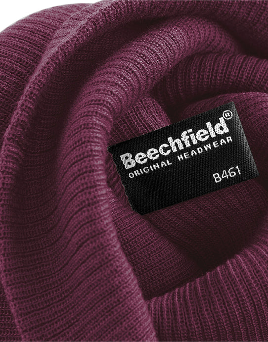 Beechfield B461 Slouch Beanie - Burgundy