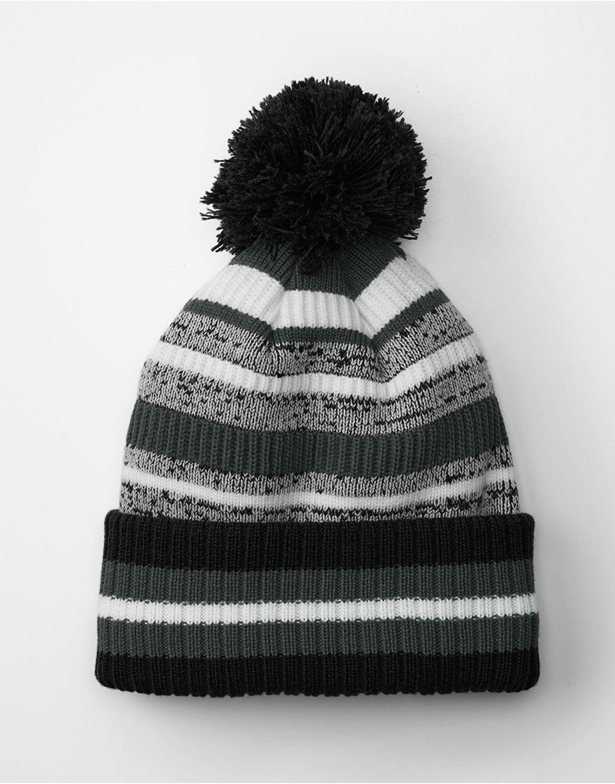 Beechfield B474R Multi-Sport Fan Beanie - Black/Graphite/White