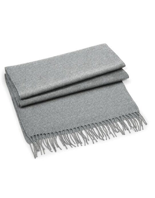 Beechfield B500 Classic Woven Scarf - Heather Grey