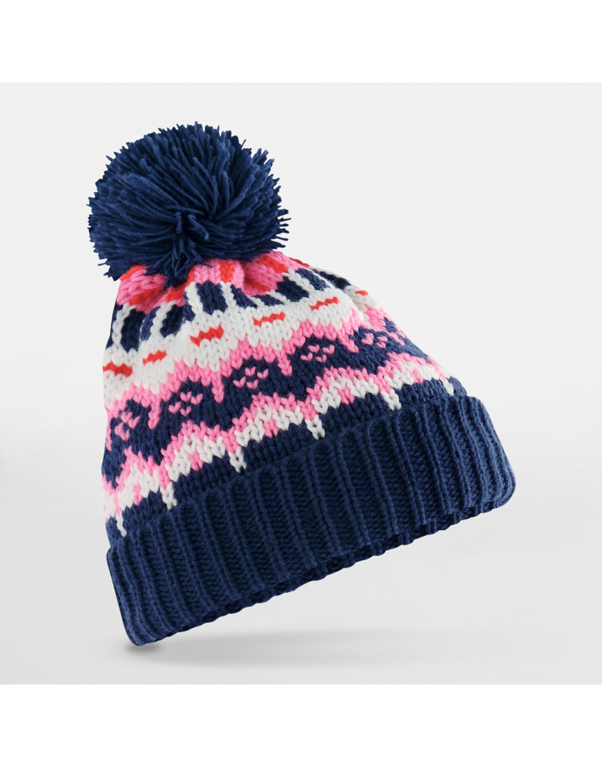 Beechfield B528 Retro Ski Beanie - Snow Blossom