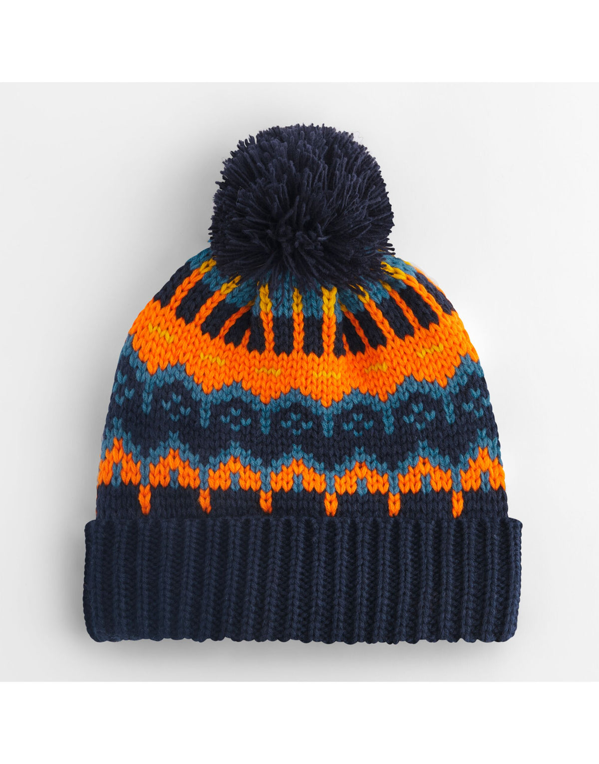 Beechfield B528 Retro Ski Beanie - Blazing Blue