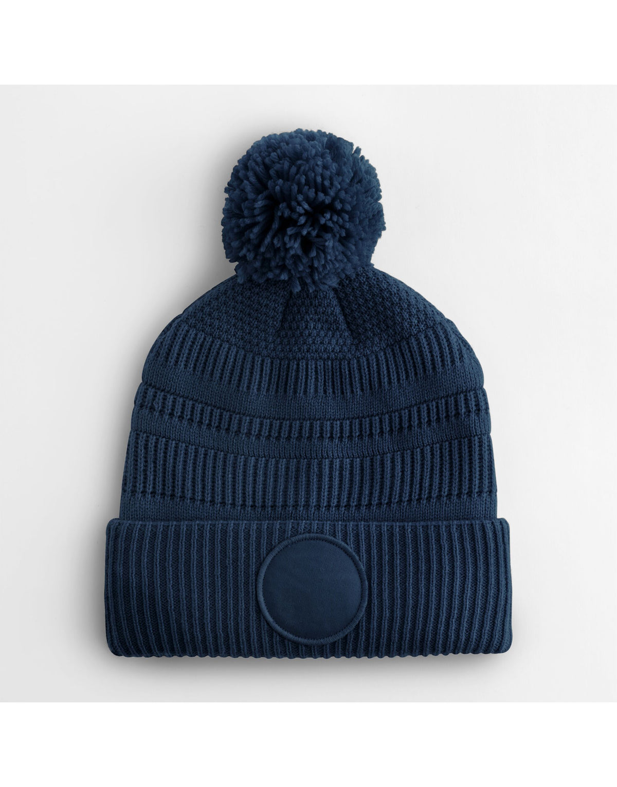 Beechfield B530R Fan Patch Beanie - French Navy