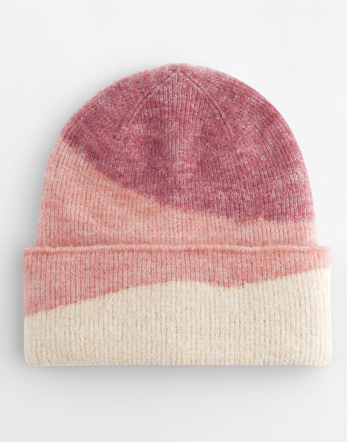 Beechfield B532 Soft Wave Beanie - Rose/Peach/Vanilla