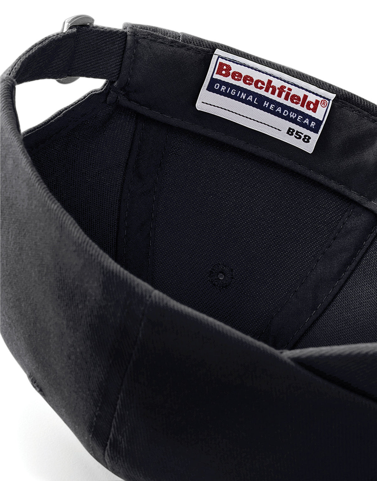 Beechfield B58 Low Profile Heavy Drill Cap - Black