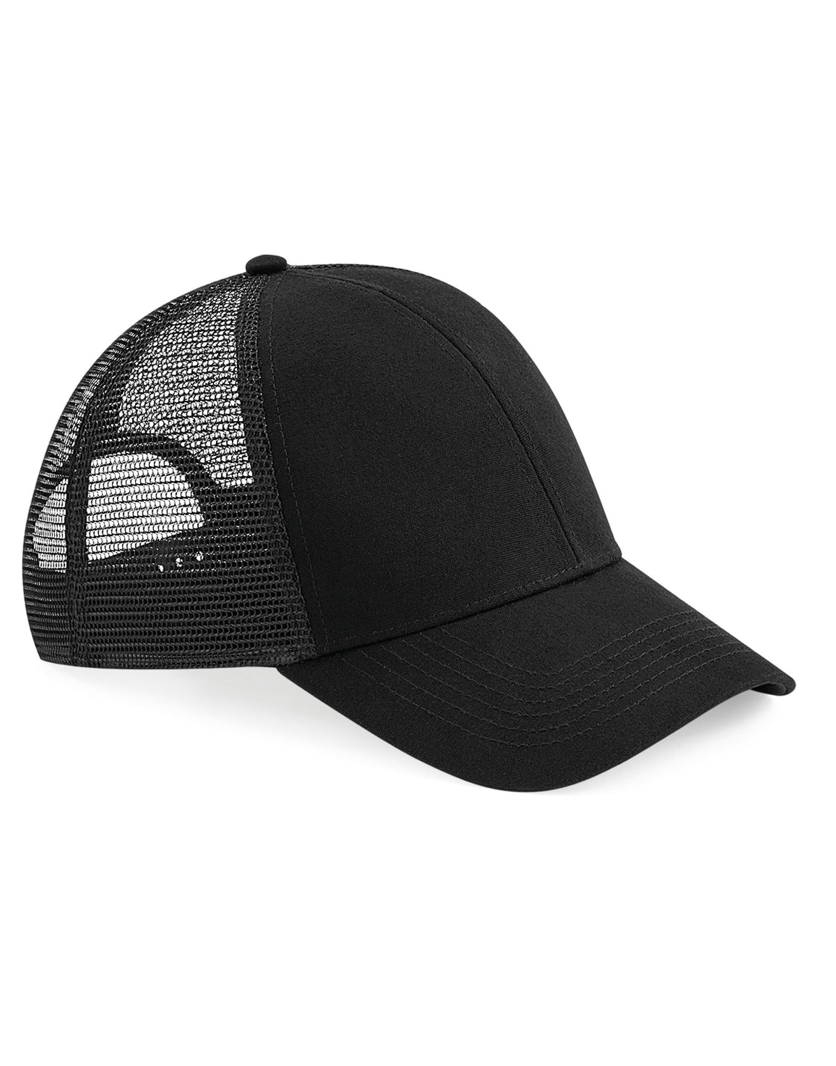Beechfield B60 Organic Cotton Trucker - Black