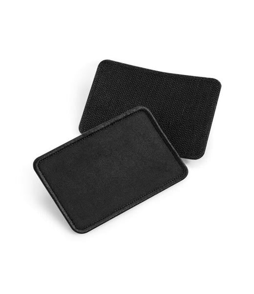 Beechfield B600 Black plain Cotton Removable Patch