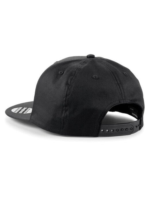 Beechfield B610 5 panel Snapback Rapper Cap - Black