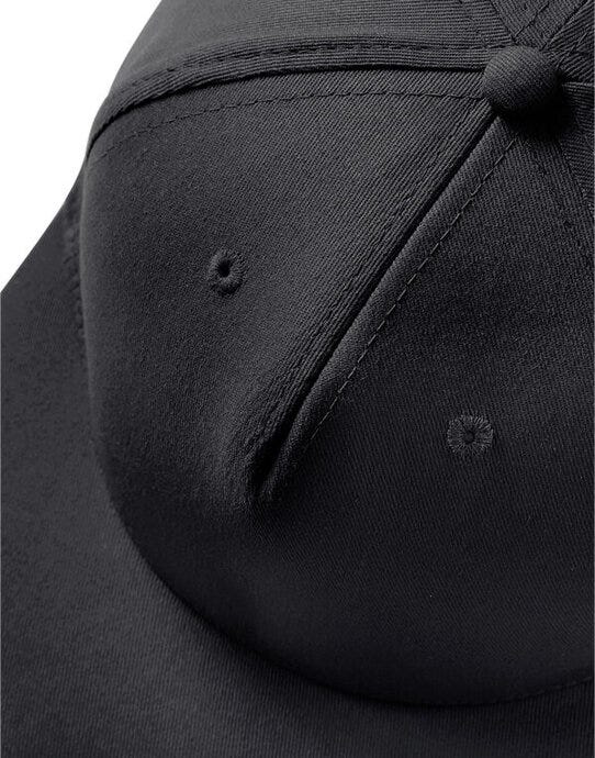 Beechfield B610 5 panel Snapback Rapper Cap - Black