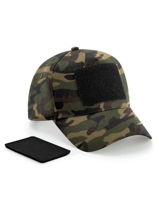 Beechfield B638 Removable Patch Cap - Jungle Camo