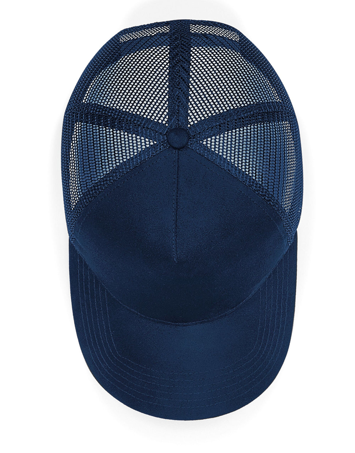 Beechfield B643 Suede Snapback Trucker - French Navy