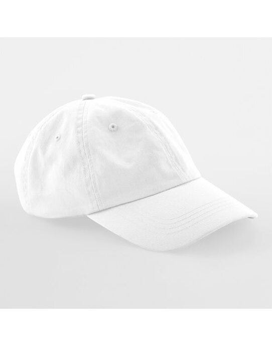 Beechfield B653 Low Profile 6 Panel Dad Cap - White