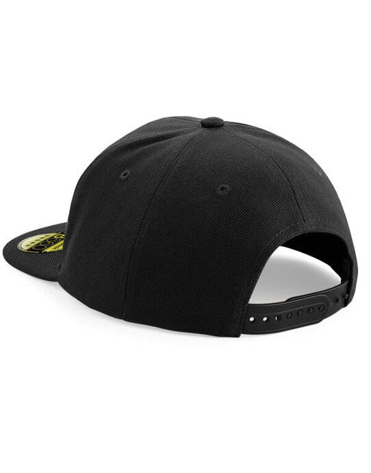 Beechfield B660 Original Flat Peak Snapback - Black/Black
