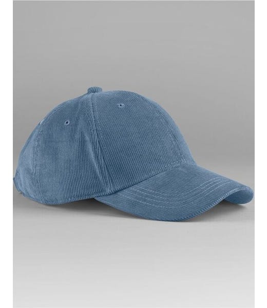 Beechfield B680 Slate Blue plain baseball cap