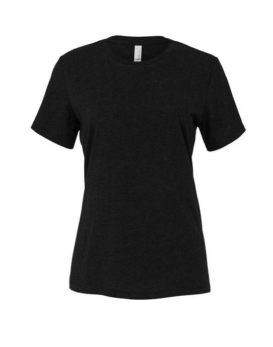 Bella + Canvas BE6400 Bella Womens Relaxed Jersey S/S Tee - Black