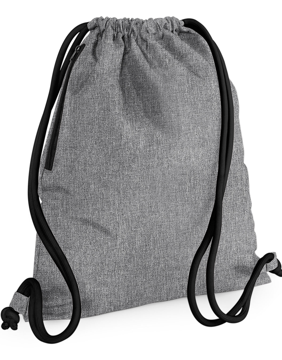 Bagbase BG110 Icon Gymsac - Grey Marl/Black