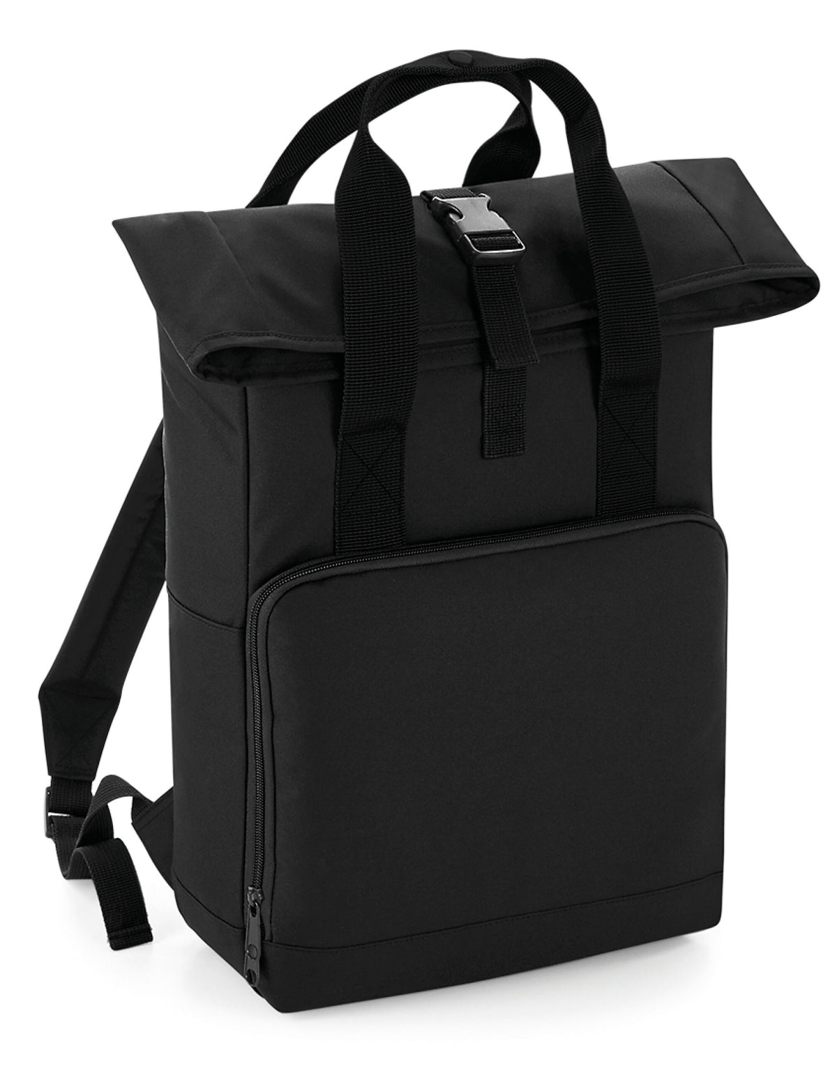 Bagbase BG118 Twin Handle Roll-Top Backpack - Black