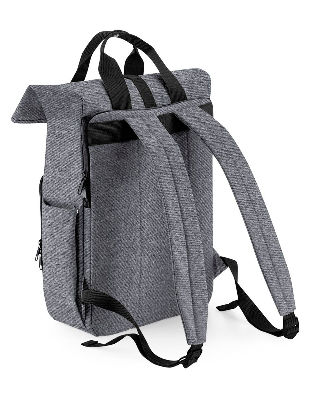 Bagbase BG118L Recycled Roll Top Backpack - Grey Marl