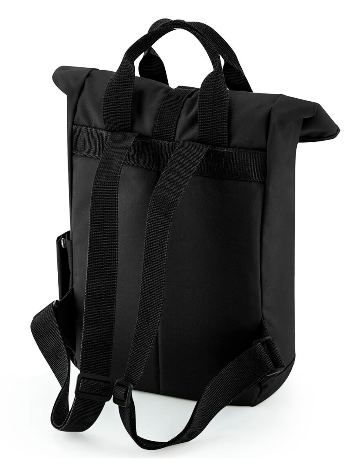 Bagbase BG118S Mini Recycled Roll Top Backpack - Black