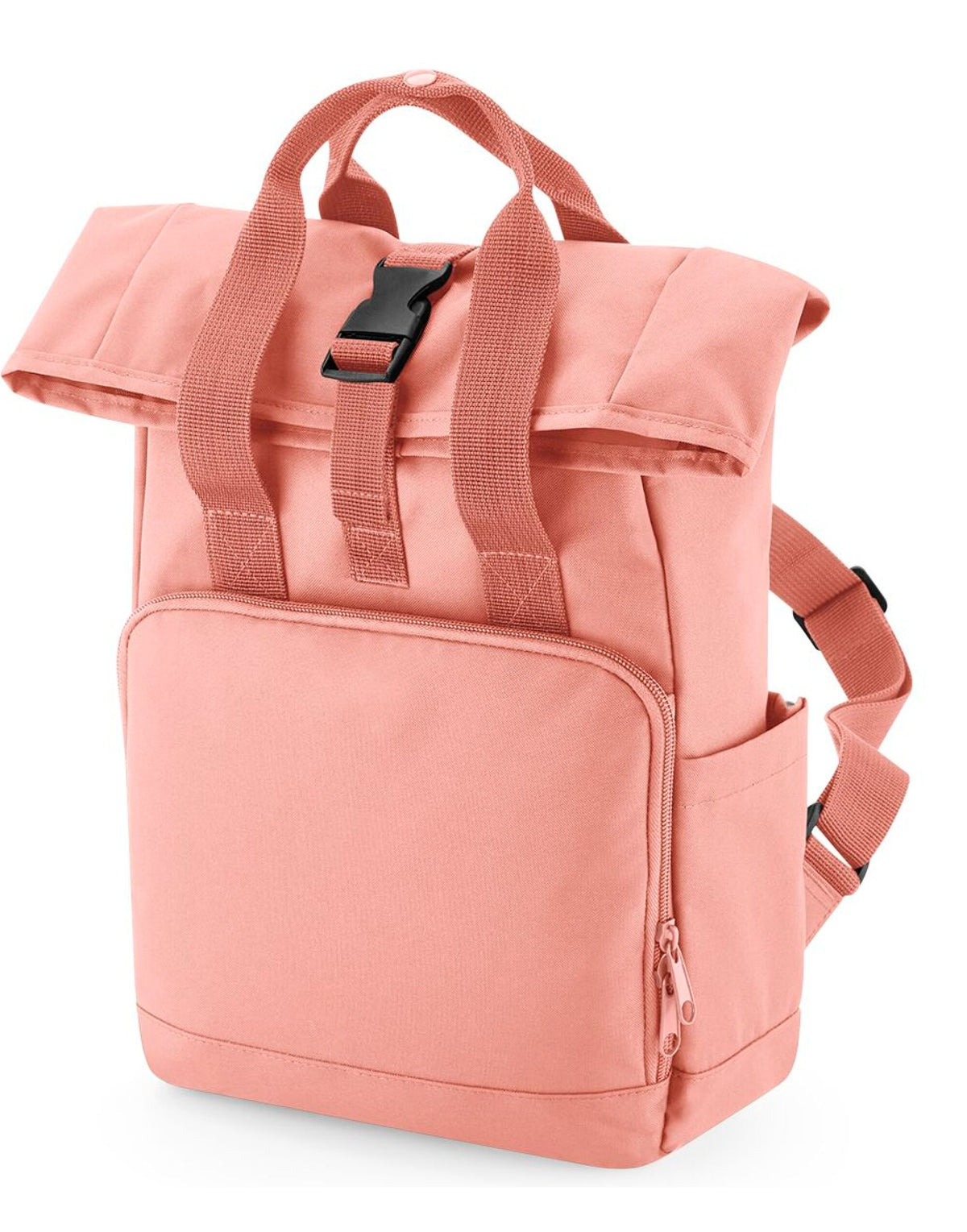 Bagbase BG118S Mini Recycled Roll Top Backpack - Blush Pink