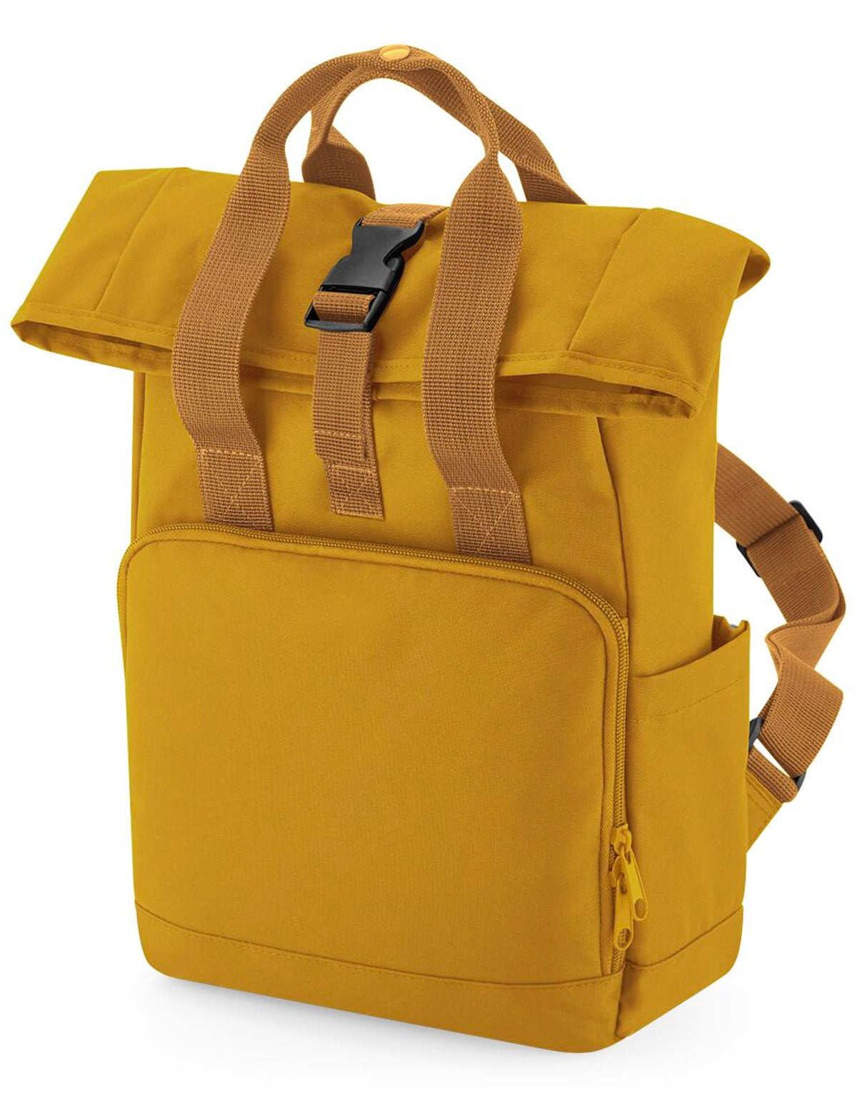 Bagbase BG118S Mini Recycled Roll Top Backpack - Mustard