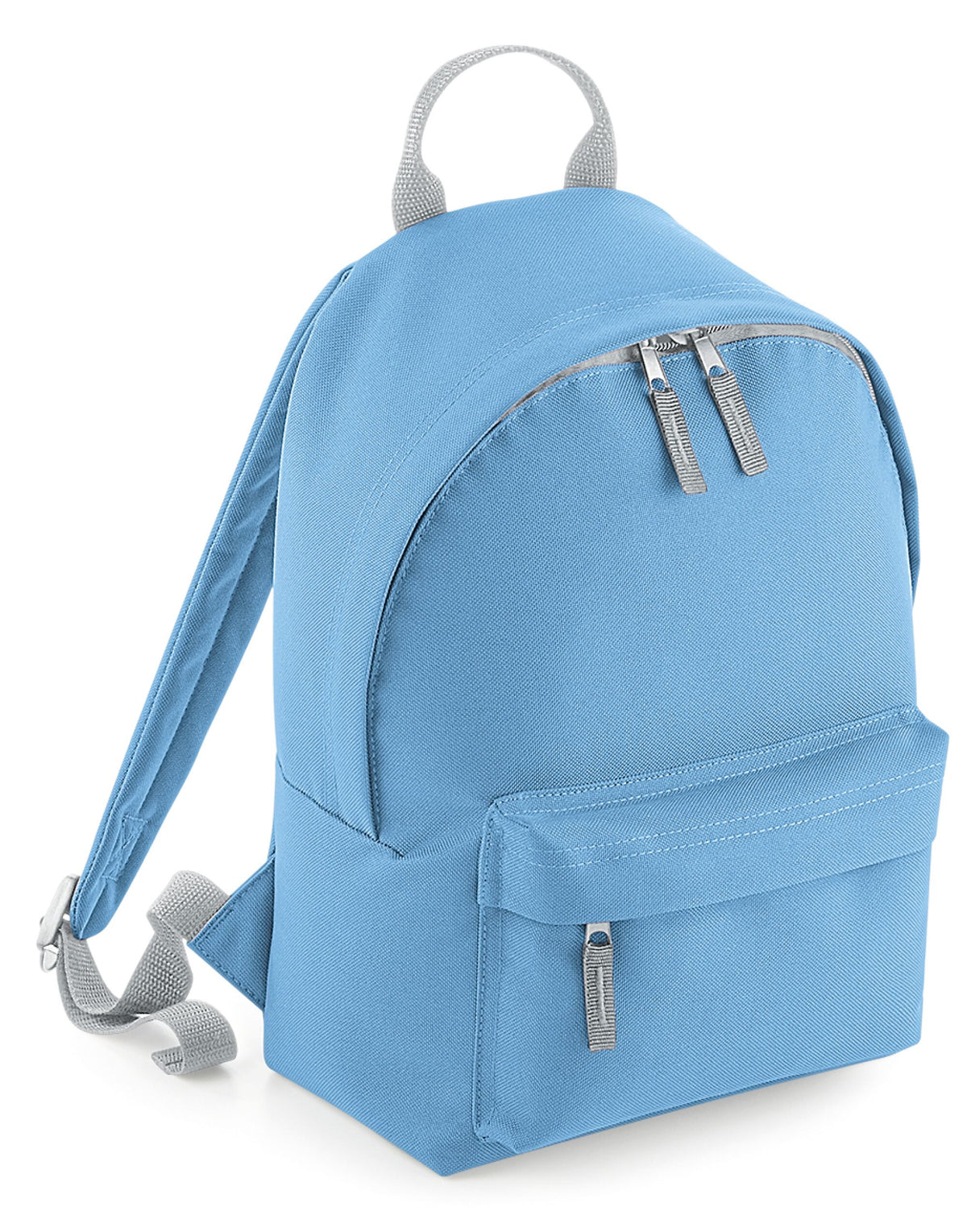 Bagbase BG125S Mini Fashion Backpack - Sky/ Light Grey