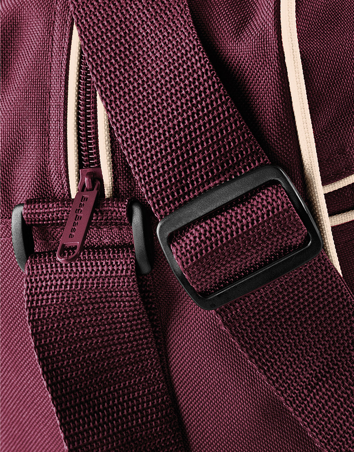 Bagbase BG14 Retro Shoulder Bag - Burgundy/Sand
