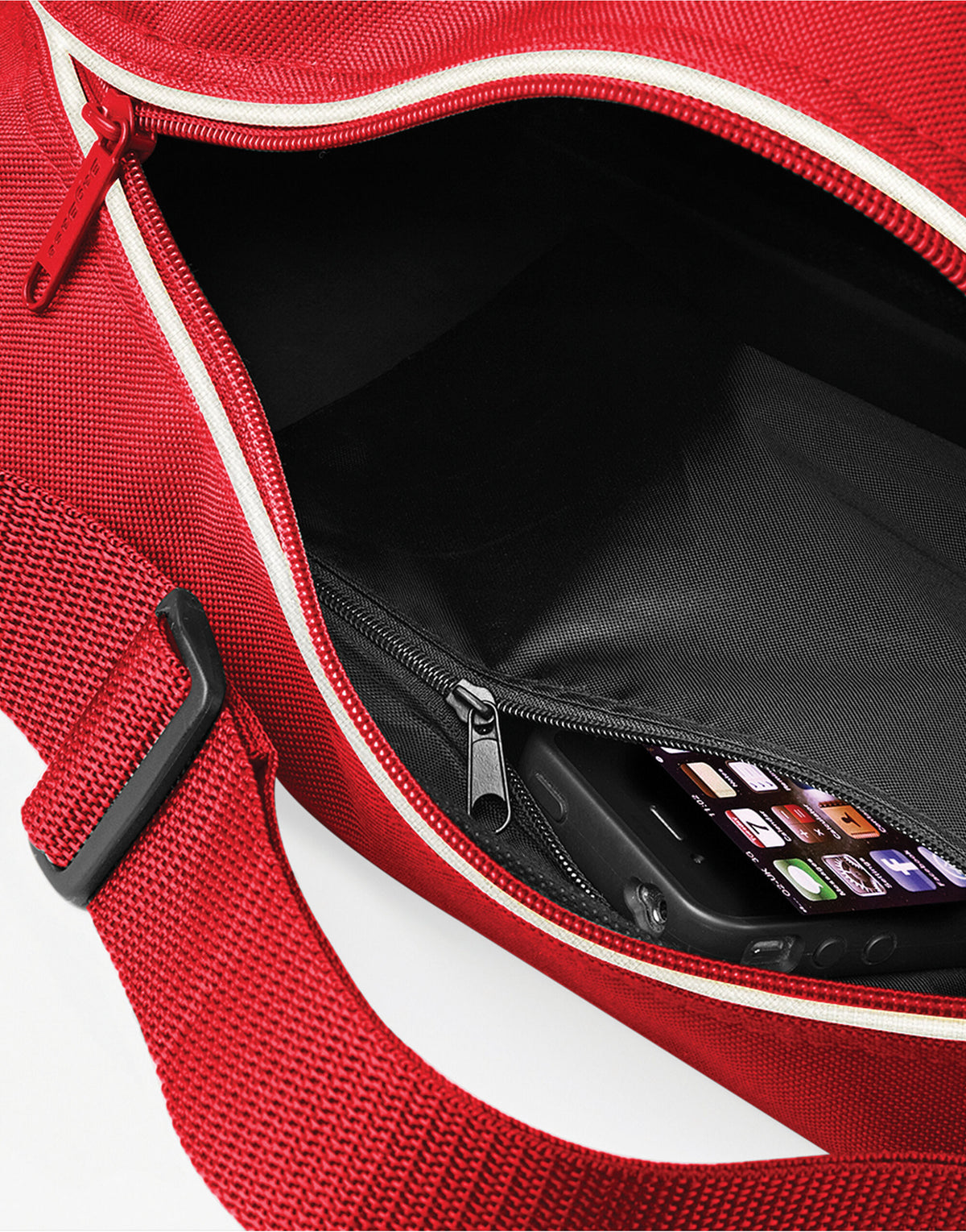 Bagbase BG14 Retro Shoulder Bag - Classic Red/White