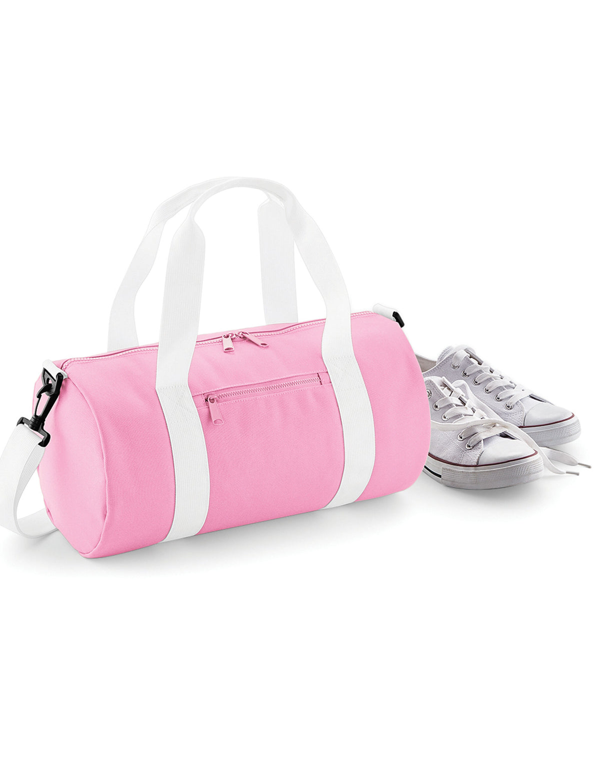 Bagbase BG140S Mini Barrel Bag - Classic Pink/White