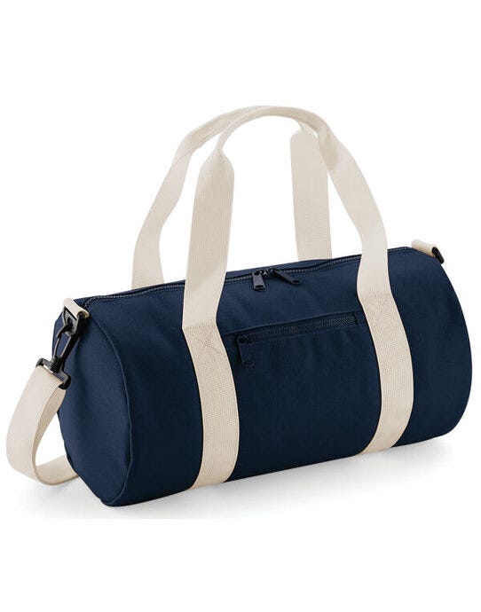 Bagbase BG140S Mini Barrel Bag - French Navy/Off White